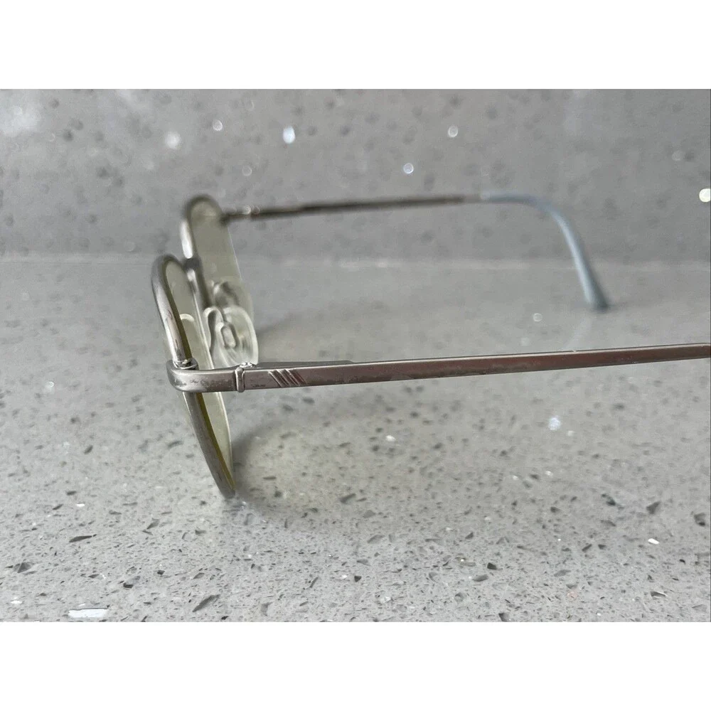 Luxottica titanium Eyeglasses Frames ONLY 1009 4014 52-19-135 silver full rim